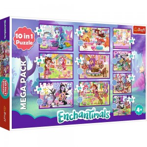 Trefl: Enchantimals 10in1 (20/35/48) kinderpuzzels