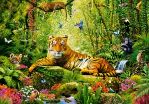 Castorland: His Majesty, the Tiger (500) legpuzzel