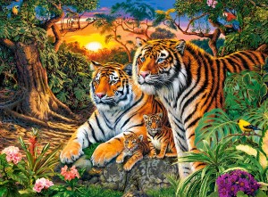 Castorland: Tiger Family (2000) legpuzzel
