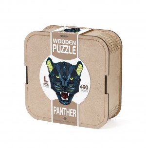 	 Eco Wood Art: Wooden Puzzle Large - Panther (490) houten legpuzzel