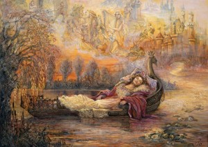 Grafika: Josephine Wall - Dreams of Camelot (2000) legpuzzel