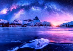 Enjoy: Milky Way over Lofoten Island (1000) legpuzzel