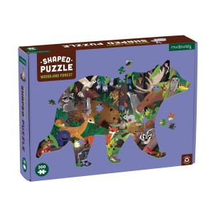 Mudpuppy: Woodland Forest (300) shaped puzzel