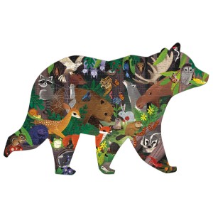 Mudpuppy: Woodland Forest (300) shaped puzzel