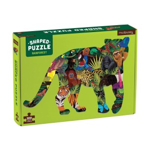 Mudpuppy: Rainforest (300) shaped puzzel