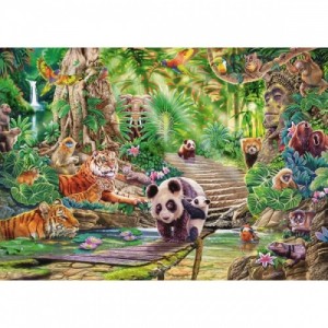 Schmidt: Steve Sundram - Dieren van Azië (1000) legpuzzel