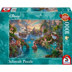 Schmidt: Thomas Kinkade - Disney Peter Pan's Never Land (1000) puzzel