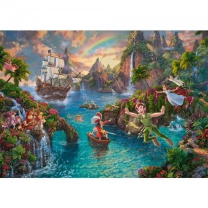 Schmidt: Thomas Kinkade - Disney Peter Pan's Never Land (1000) puzzel