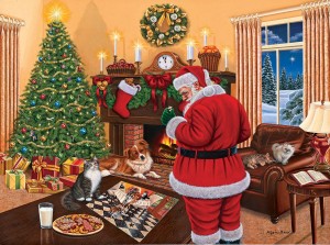 SunsOut: Santa solves the puzzle (1000) kerstpuzzel