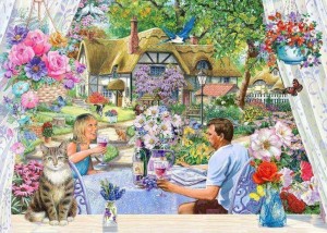 House of Puzzles: Enjoying the Garden (500BIG) legpuzzel