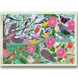 Flame Tree: Garden Birds (1000) vogelpuzzel