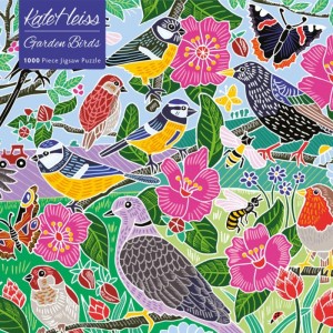 Flame Tree: Garden Birds (1000) vogelpuzzel