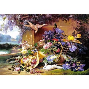 Castorland: Elegant Still Life with Flowers (2000) legpuzzel