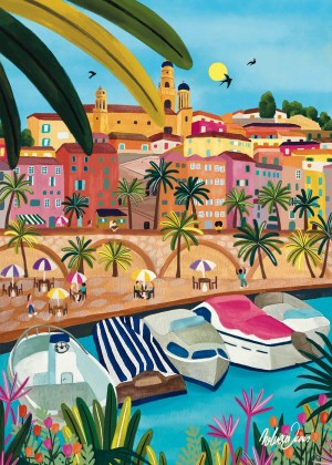 Pieces & Peace: Menton (1000) verticale puzzel