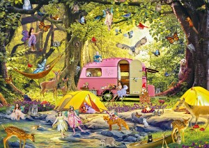 Alipson: Camping des Fées avec des Amis de la Foret (1000) legpuzzel