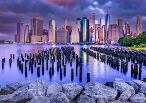 Enjoy: Cloudy Sky over Manhattan, New York (1000) legpuzzel