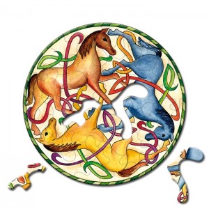 Curiosi: Paarden Mandala (33) minipuzzel