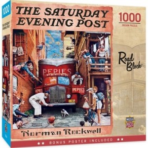 Master Pieces: The Saturday Evening Post - Road Black (1000) puzzel