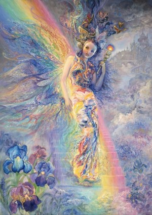 Grafika: Josephine Wall - Iris, Keeper of the Rainbow (1500) verticale puzzel