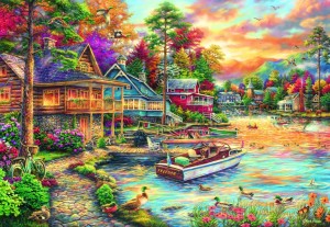 Grafika: Chuck Pinson - Freedom at the Lake (1000) legpuzzel