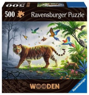 Ravensburger: Wooden Puzzle - Jungle Tiger (500) houten puzzel