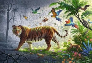 Ravensburger: Wooden Puzzle - Jungle Tiger (500) houten puzzel