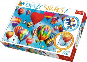 Trefl: Crazy Shapes - Colourful Balloons (600) shapes puzzel