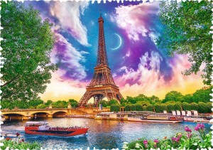 Trefl: Crazy Shapes - Sky over Paris (600) shaped puzzel