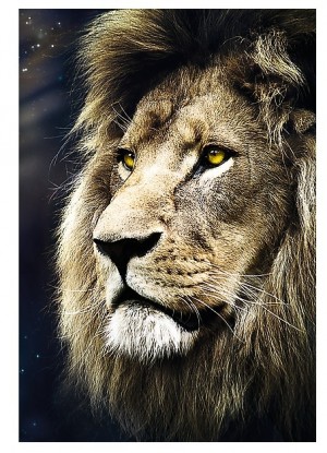 Trefl: Lion's Portrait (1500) verticale puzzel