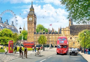 Castorland: Busy Morning in Londen (1000) legpuzzel