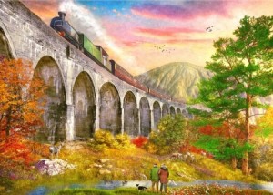 Gibsons: Crossing Glenfinnan Viaduct (1000) legpuzzel