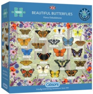 Gibsons: Beautiful Butterflies (1000) vlinderpuzzel