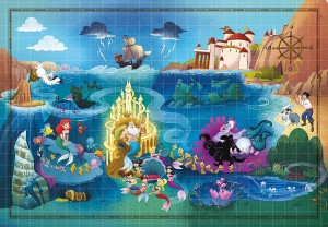 Clementoni: Story Maps - Ariël (1000) disneypuzzel