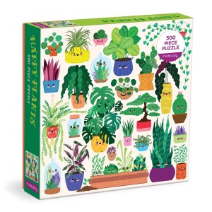 Mudpuppy: Happy Plants (500) legpuzzel