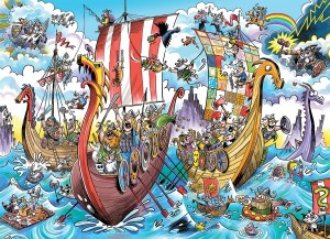 Cobble Hill: Doodletown - Viking Voyage (1000) legpuzzel