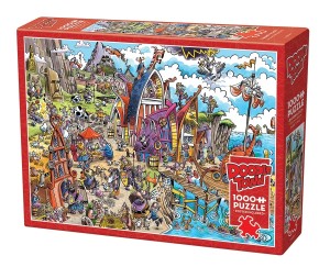 Cobble Hill: Doodletown - Viking Village (1000) legpuzzel