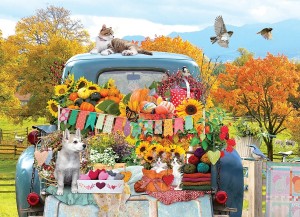 Cobble Hill: Country Truck in Autumn (500XL) herfstpuzzel