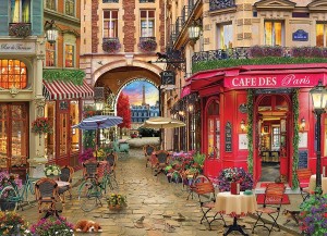 Cobble Hill: Café des Paris (500XL) legpuzzel