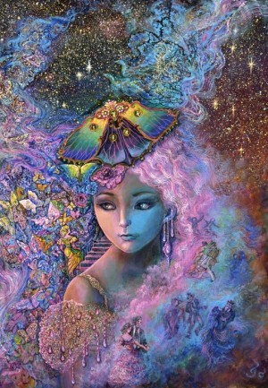 Grafika: Josephine Wall - A Bevy of Butterflies (1000) verticale puzzel