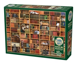 Cobble Hill: The Cat Library (1000) legpuzzel