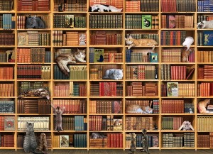Cobble Hill: The Cat Library (1000) legpuzzel