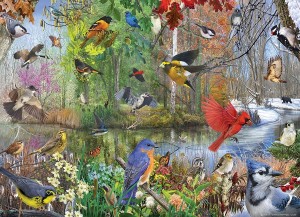 Cobble Hill: Birds of the Season (1000) vogelpuzzel