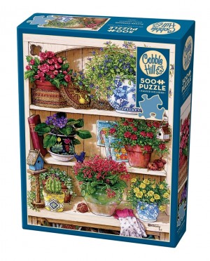Cobble Hill: Flower Cupboard (500XL) verticale puzzel