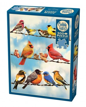 Cobble Hill: Birds on a Wire (500XL) verticale puzzel