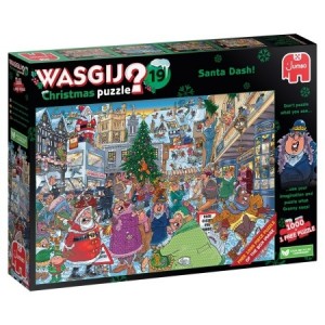Jumbo: Wasgij Christmas 19 - Santa Dash (2x1000) kerstpuzzels