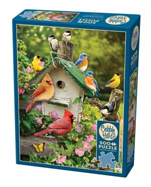 Cobble Hill: Summer Birdhouse (500XL) verticale puzzel