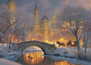 Cobble Hill: Winter in the Park (500XL) kerstpuzzel