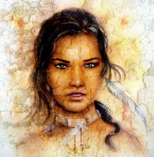 Grafika: Indian Woman (1000) vierkante puzzel