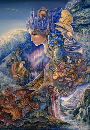 Grafika: Josephine Wall - Once in a Blue Moon (1000) verticale puzzel
