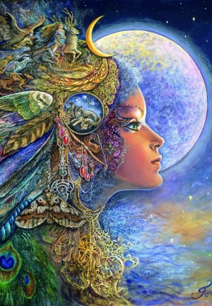 Grafika: Josephine Wall - Diana (1000) verticale puzzel